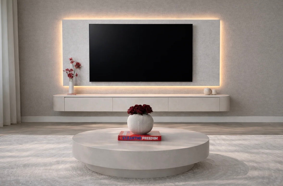 Meuble TV de style Japandi
