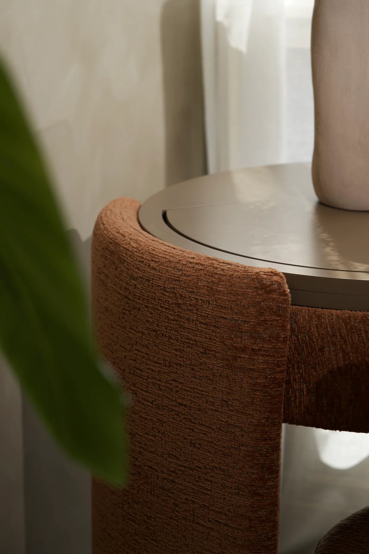 Coiffeuse ronde de luxe | Terre cuite